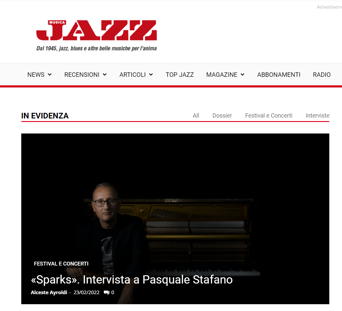Pasquale Stafano Intervista Musica Jazz